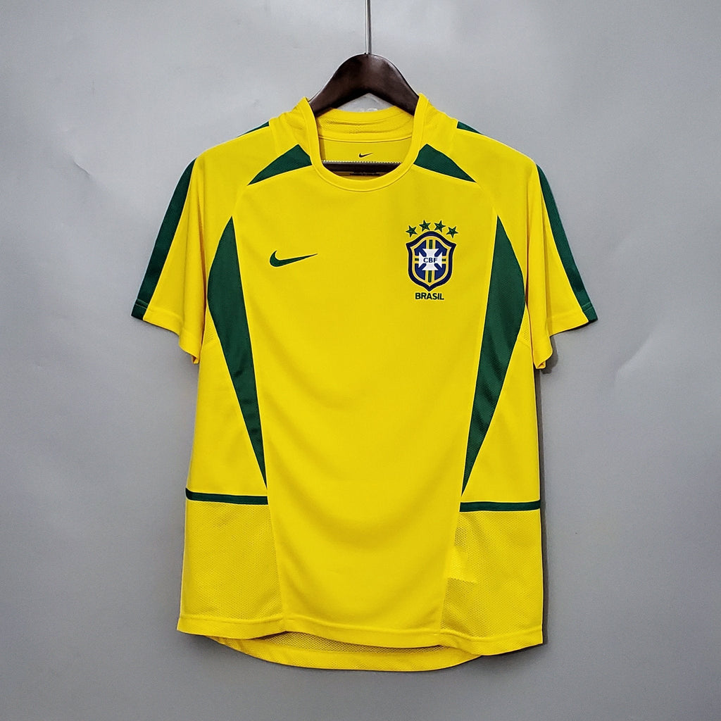 NIKE BRAZIL 2002 RETRO HOME JERSEY